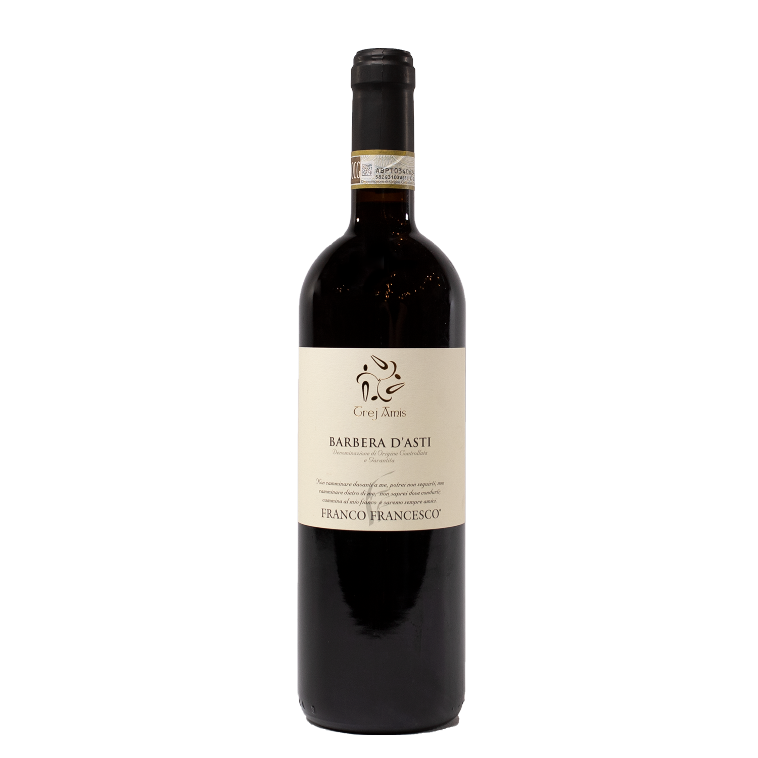 Franco Francesco Barbera D'Asti Superior 'Trej Amis'